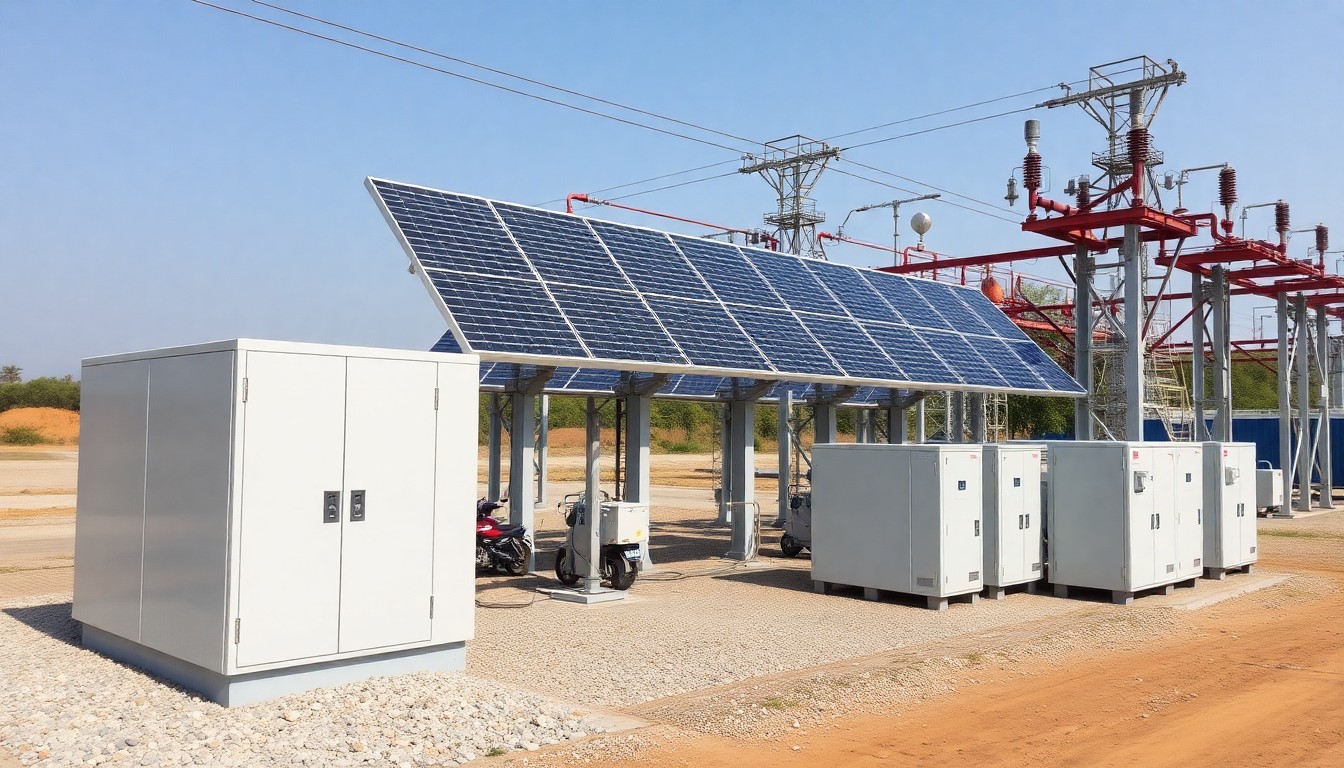 Battery Energy Storage System BESS at Indian power facility