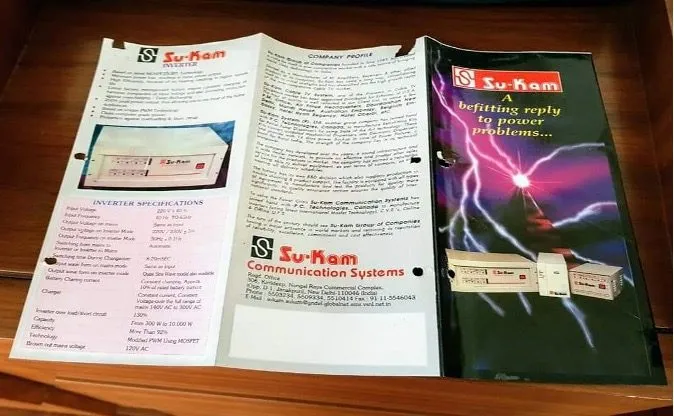 Su-Kam first inverter product design — the industrial design and physical form of the first Indian MOSFET-based inverter, designed by Kunwer Sachdev